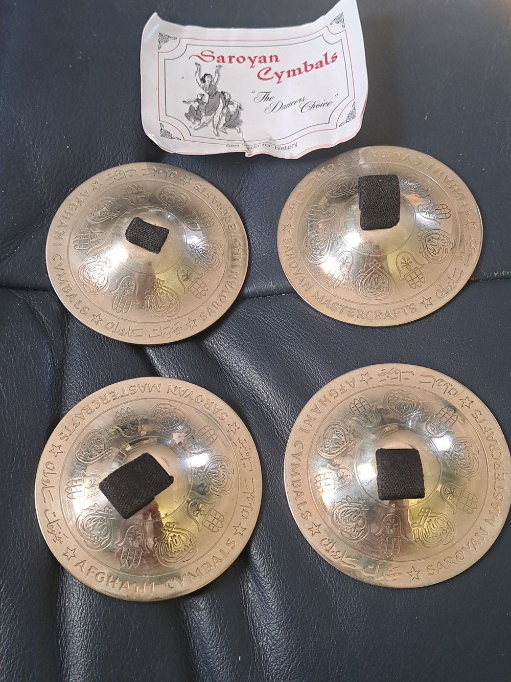 Saroyan cymbals for belly dancing